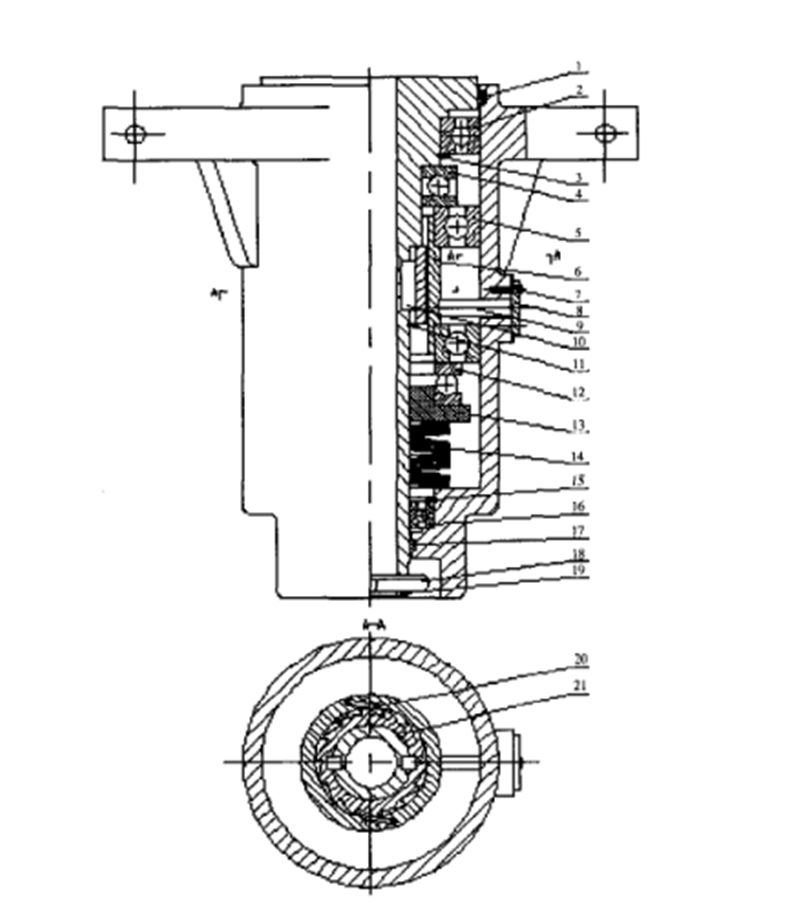 Composite sucker rod rotating device