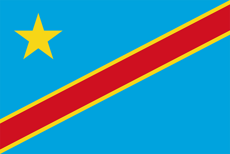 Flag of the Democratic Republic of the Congo