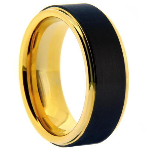 ATOP Jewelry 8mm tungsten carbide ring Gold