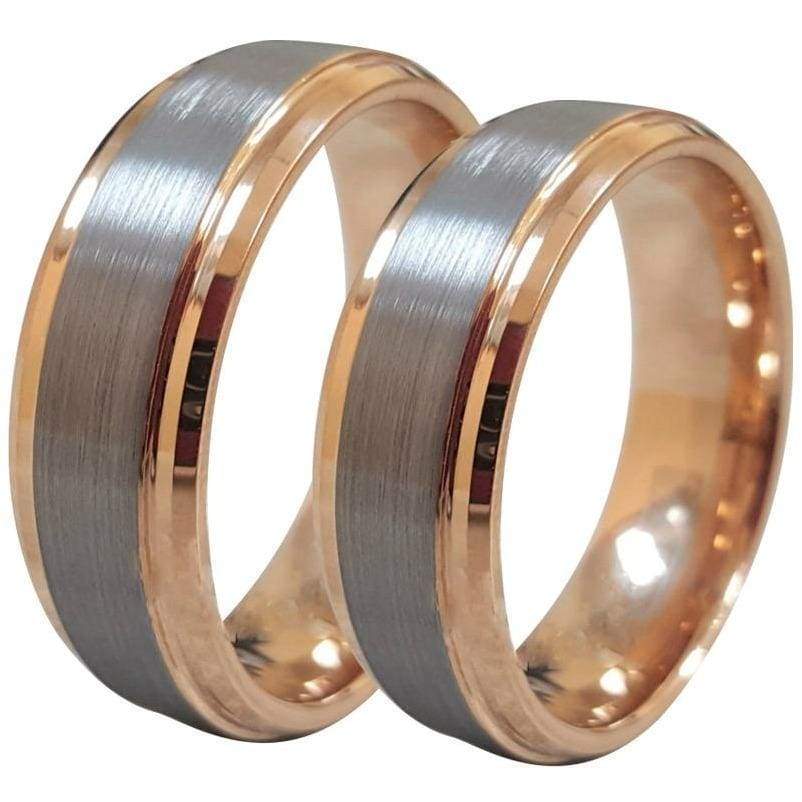 ATOP Tungsten Carbide Ring Gold,6mm,8mm