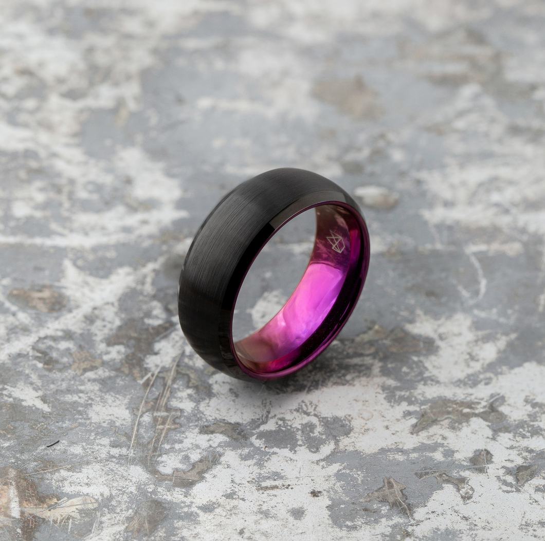 ATOP Black Tungsten Ring - Purple EMBR