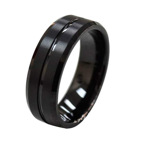 Black Tungsten Rings for Men – ATOP Jewelry