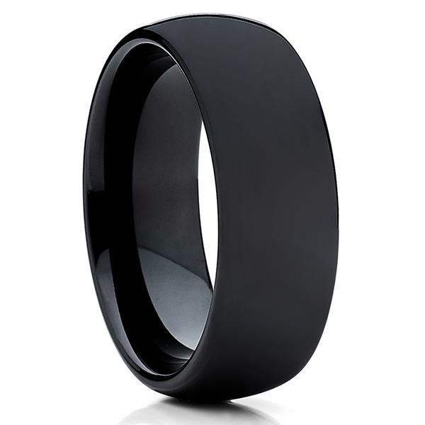 Black Tungsten Collection | Black Wedding Bands – Clean Casting Jewelry