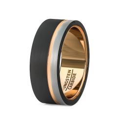 Black Wedding Bands | Men&#39;s Tungsten Wedding Rings by American Tungsten